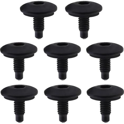 Lot de 8 boulons hexagonaux d'obturation de toit WHT006148, vis métalliques M6 x 15 mm pour VW Amarok T5 T6 Audi A4 S4 A5 S5 Q5 RS5 RS4 Opel Vivaro Renault Trafic