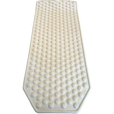 Tapis de bain extra-long antidérapant - Crème (1/3)