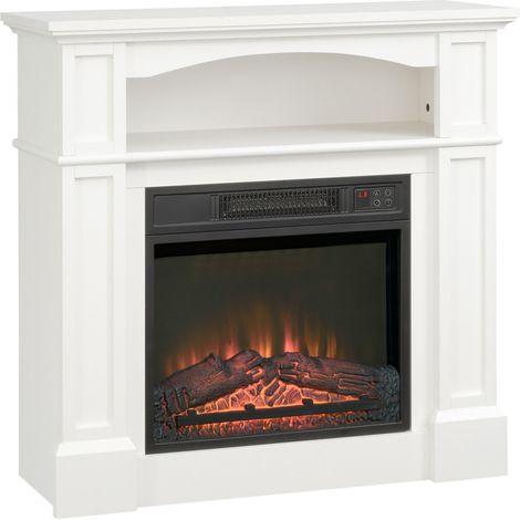 Cheminée électrique 1800W CAMILLA blanche (1/5)