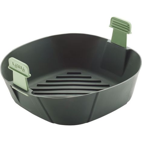 Cesta de silicona para freidora de aire L Gris 22,1x22,1x8,5cm - Brabantia International Bv