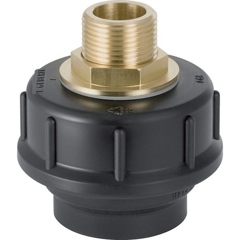 Geberit Übergangsstutzen mit Außengewinde und Verschraubung D 50mm, G 3/4" (1/5)