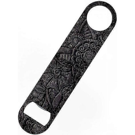 Eleganter, an der Wand montierter Flaschenöffner aus Metall mit floralem Muster, robustes Barwerkzeug, silberner Designer-Flaschenöffner, praktisches Accessoire für Küche und Partys. (1/2)
