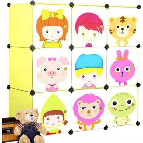 Modularer Kleiderschrank für Kinder, großer Kleiderschrank für Kleidung und Spielzeug (1/5)