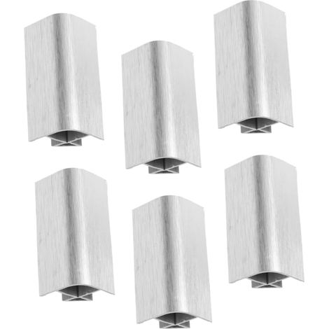 6 protège-coins décoratifs, plastique, argenté, pour boîtes (1/5)
