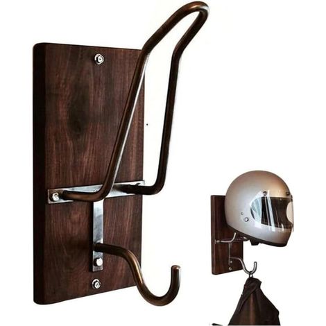 10er-Pack Retro-Hakengarderobe, Vintage-Wandhaken aus Metall für Bad, Küche, Schlafzimmer, Flur, Schwarz (1/4)