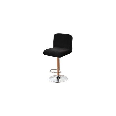Housses de Tabouret de Bar Housses de Chaise 1 pièces Housses de Tabouret de Bar pour Salle à Manger Extensible,Noir