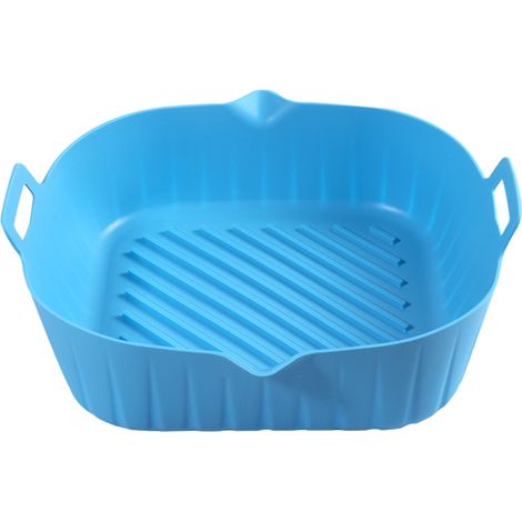Moule silicone friteuse air 17,5 cm, panier cuisson antiadhésif réutilisable (1/4)
