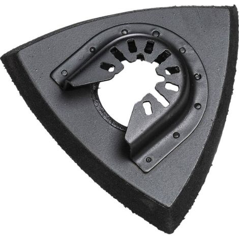 Patins de ponçage triangulaires 80mm - Plateau de ponçage pour outil multifonction oscillant pour ponçage du bois, 2 pièces MNS (1/2)