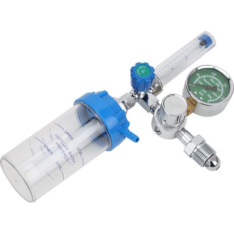 Inhalateur à oxygène, alliage de zinc chromé, détendeur, filetage extérieur G5/8 pouce (1/5)