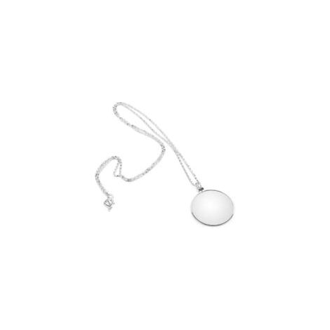Loupe avec la chaîne, Alaij de Zinc / Verre, 5X, Diamètre 4.2 cm, Longueur 45 cm, en Argent,de Style 1 (1/5)