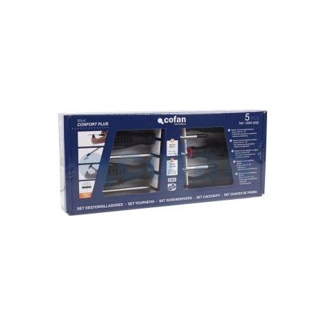 Juego de 5 destornilladores planos y phillips 09506502