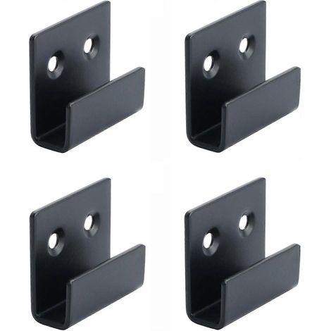 Bilderhaken, Spiegelclips, Spiegelhalterungen und Aufhängesets aus Edelstahl, mattschwarze Ausführung (10 mm Innenbreite) – AquaForge