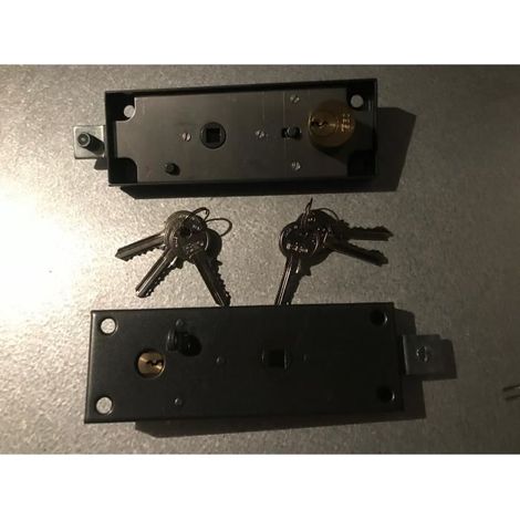 Serrures de garage - ISEO - Cylindre rond Ø25 mm - Paire (2 pièces) - Fouillot 8 mm - 3 goupilles