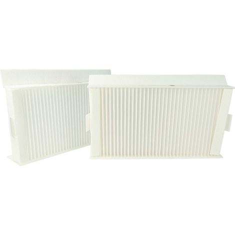 vhbw Filterset kompatibel mit Zehnder ComfoAir 180 Enthalpie Lüftungsgerät - Luftfilter G4 / F7 (2 Stück), 24 x 12 x 5 cm, Weiß