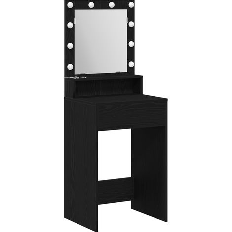 Coiffeuse,Table de maquillage Chêne noir 50 x 41 x 135 cm Bois d'ingénierie CFW945772 (1/5)