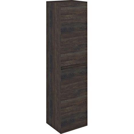 MORIAN Meuble de rangement haut 35x140x30cm, chêne noir (1/4)