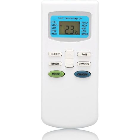 Télécommande Universelle de Climatiseur Compatible pour TCL, pour Dronic, pour Klimaire, pour Pioneer, pour Ciac, pour Airton, pour Dronic, pour Fujico, pour Universal Asia, pour Airmaster, po (1/5)