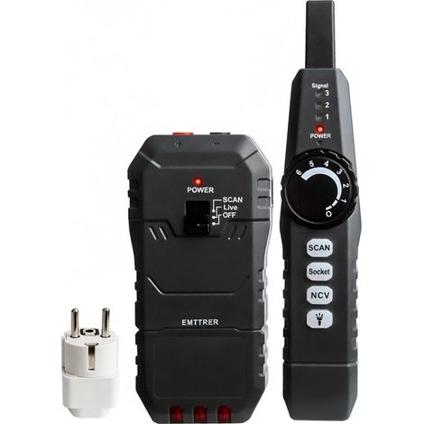 Détecteur de câbles optique numérique, testeur de câbles réseau rechargeable, localisateur de lignes réseau multifonctionnel avec fonction d'éclairage (1/5)