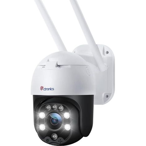 Ctronics Caméra Surveillance WiFi Détection Mouvements Humaine Suivi Auto PTZ Audio Bidirectionnel Vision Nocturne Couleur (1/5)