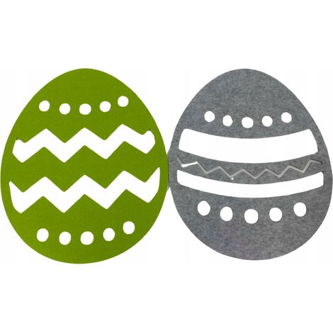 Posavasos con forma de huevo de Pascua, 2 unidades por paquete.