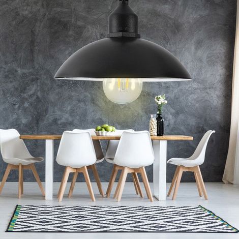 BelleRise – Solar-Hängelampe – Schwarzer Metallschirm, Schutzart IP65 – 12 Stunden Akkulaufzeit – für Garten, Terrasse und Camping (1/5)