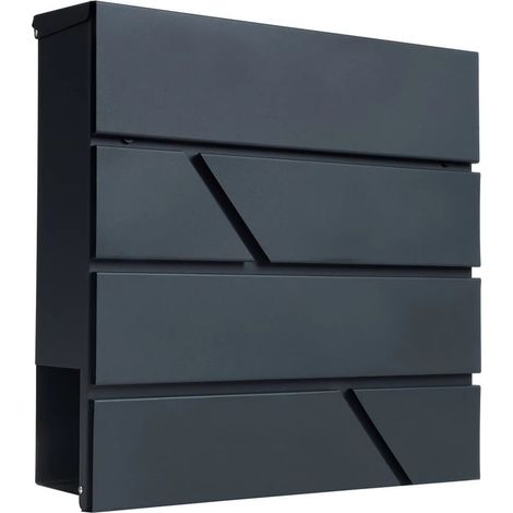 Wall-mounted mailbox 37×37×10.5 cm – mailbox for outdoor and residential use (1/5)