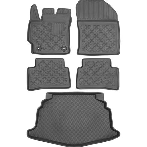Toyota Corolla XII Hatchback de 2019 (JUEGO) - Alfombrillas para coche + alfombrilla para maletero