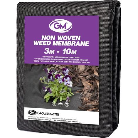 Membrane en tissu de 10 m pour le contrôle des mauvaises herbes 3m x 10m (1/5)
