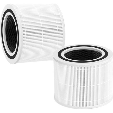 Core 300 Ersatzfilter für VortexAir Levoit Core 300 und Core 300S Luftreiniger, Core 300-RF, 3-in-1 H13 True HEPA Aktivkohle-Filtersystem (Weiß, 2er-Pack)