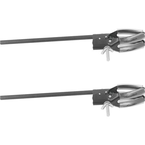 Lot de 2 pinces de laboratoire à 4 branches, résistantes à la corrosion, antidérapantes et assurant un support stable pour béchers et flacons. (1/5)