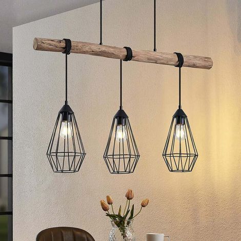 [GEBRAUCHT] B-Ware Lindby Hängeleuchte Eldarion LED Pendelleuchte Lampe dimmbar schwarz matt 90cm (1/2)