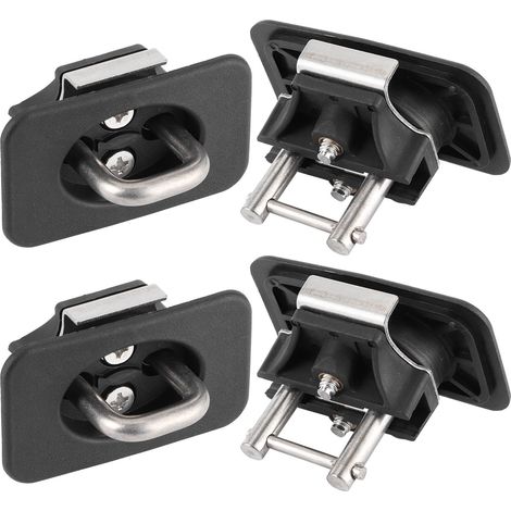 Anclajes de enganche de remolque de 4 anillos para Ford F-150 1998-2014, capacidad de carga de 1000 lb, extensibles.