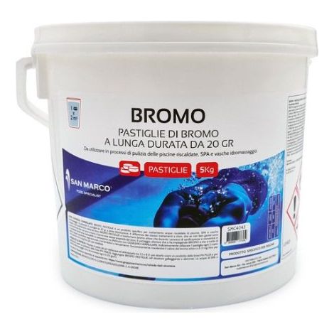 Bromo per piscina ad azione lenta da 5 Kg San Marco