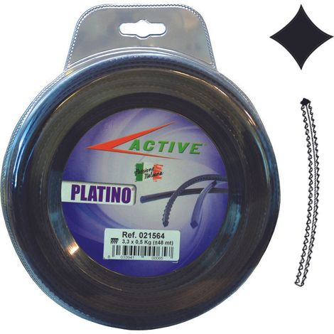 FILO PROFESSIONALE 'PLATINO' mm 2,7 mt  67 - seghettato (1/5)