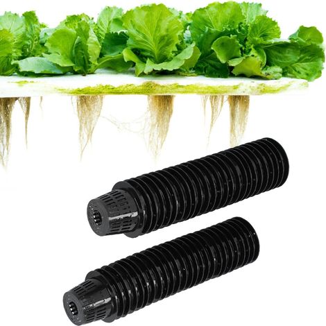 Pot Hydroponique 50PCS - Panier de Culture en Treillis PE Noir - Root Fixer Conteneurs pour Plantes Sans Sol (1/5)