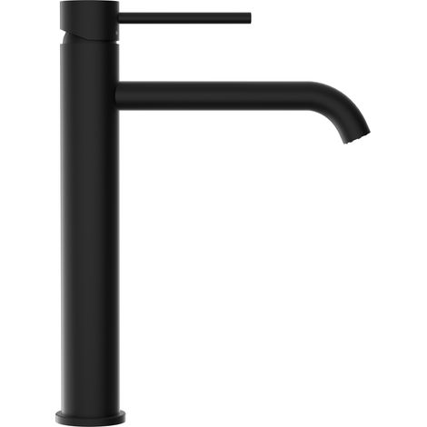 BALNEO Robinet Mitigeur de Lavabo haut noir Acier inoxydable Mitigeur monocommande pour lavabo CASCADE (1/5)