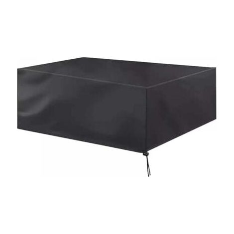 Housse de mobilier de jardin, tissu Oxford 210D, adaptée à l'ensemble table et canapé (242 x 162 x 100cm) (1/4)