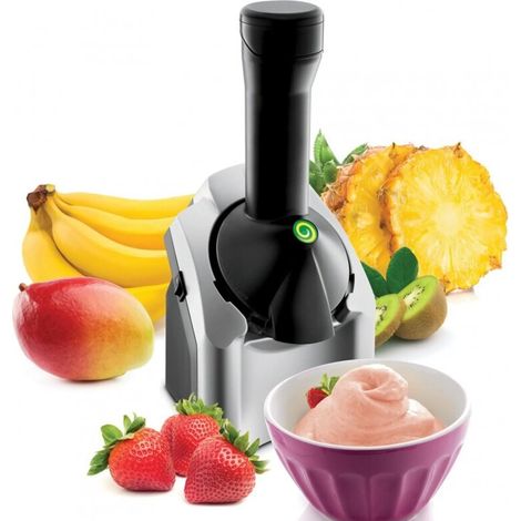 Eismaschine, kann Desserts und Fruchteis, gefrorenen Joghurt/Frucht-Smoothies zubereiten, einfach zu bedienen, Gefrierdessertmaschine. (1/5)