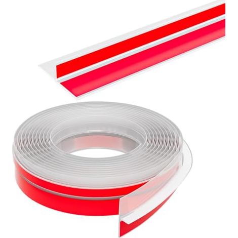 Joint coupe-vent pour porte - 1 rouleau, 6 mètres x 35 mm, joint en T transparent auto-adhésif - étanche et isolant thermique (1/5)