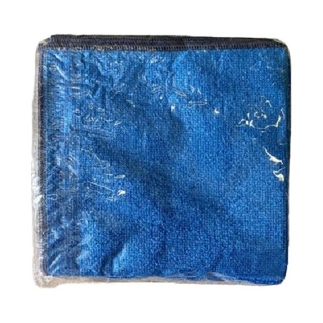 Lavette microfibre bouclee bleue 250gr