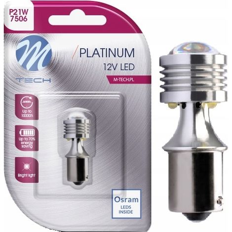 AMPOULE LED X 1 - BA15S 4XHP LED 12-24V ORANGE (LB811Y-01B PLATINUM) (1/4)