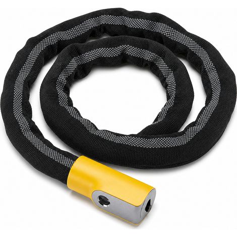 Antifurto a catena rinforzato riflettente per bici moto 90 cm (1/5)