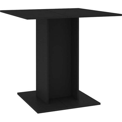 Esstisch Schwarz 80x80x75 cm Holzwerkstoff vidaXL (1/5)