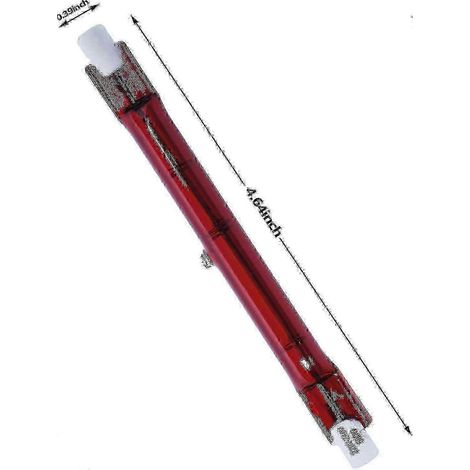 500W Ruby R7 Halogen-Heizlampe für Heatmaster Sonnenschirm - 4er-Pack Edition 0620