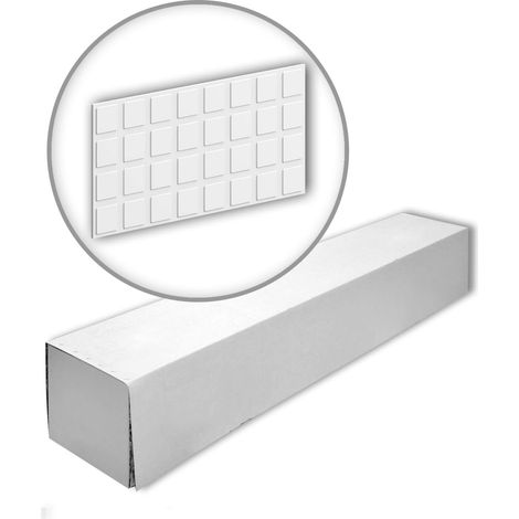 Profhome 159905-box 1 caja 8 paneles 3d revestimiento mural Panel de pared diseño moderno  2,56 m2 (1/5)