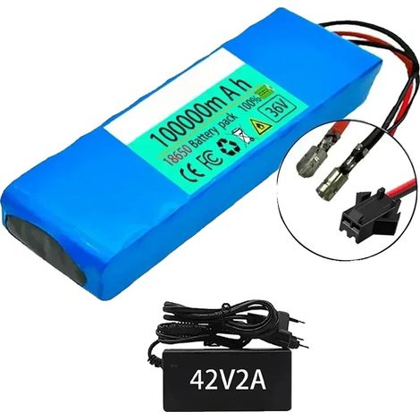 Batería recargable, capacidad de 10000 mAh, diseño ligero, cargador Bullet Charger SM (1/2)