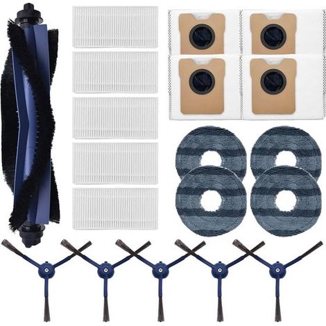 Adecuado para accesorios del robot aspirador eufy omni C20: cepillo principal, cepillo lateral, filtro, mopa y bolsa para el polvo (1/5)