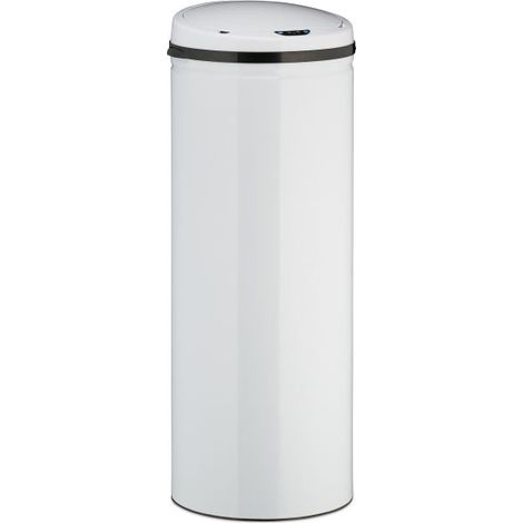White 50l sensor bin