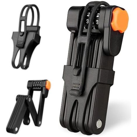 Antivol pliable - Antivol pour vélos électriques et fatbikes - Antivol de vélo - Convient à tous types de vélos - Avec support-AquaForge (1/5)