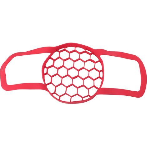 Élingue de casserole, cuiseur vapeur en silicone rouge durable pour autocuiseur support pour cuisson à la vapeur support d'oeufs pour grille en silicone pour trépied de pot chaud (1/5)